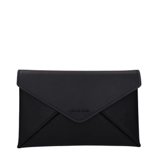 Michael Kors Black Leather Clutch Bag