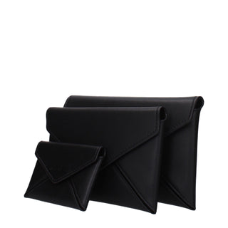 Michael Kors Black Leather Clutch Bag