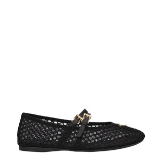 Prada Black Fabric Ballet Flats