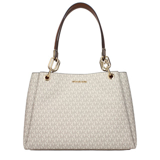 Michael Kors Beige Fabric Shoulder Bags