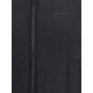Gucci Black Wool Sleveless Jacket