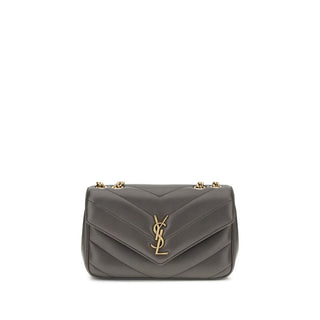 Saint Laurent Gray Lamb Ovis Aries Aries Shoulder Bag