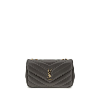 Saint Laurent Gray Calf Leather Bos Taurus Shoulder Bag