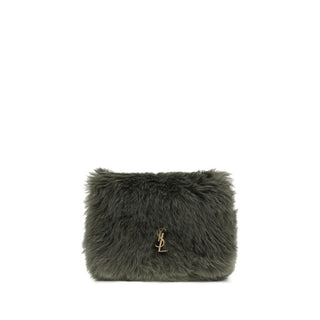 Saint Laurent Green Lamb Ovis Aries Aries Shoulder Bag