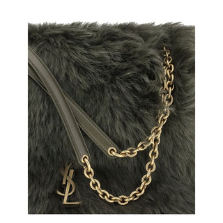 Saint Laurent Green Lamb Ovis Aries Aries Shoulder Bag