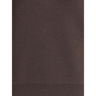 Saint Laurent Brown Lamb Leather Sweatshirt