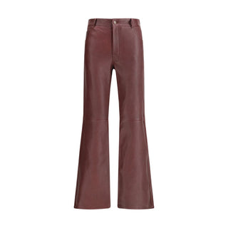 Chloé Flared lambskin leather trousers