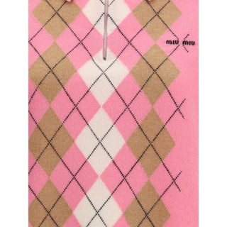 Miu Miu Cashmere zip Polo