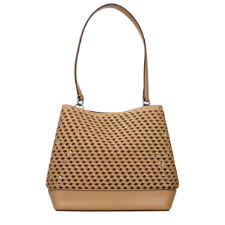 Michael Kors Brown Leather Shoulder Bag