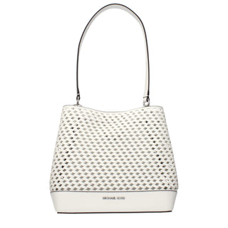 Michael Kors White Leather Shoulder Bag