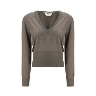 Fendi Brown Cashmere Cashmere Sweater