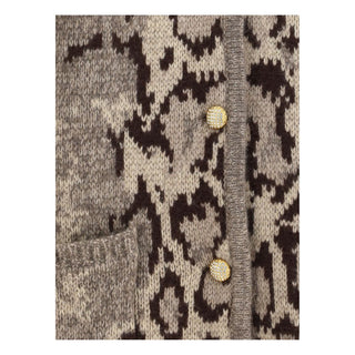 Valentino Animalier Cashmere Cardigan
