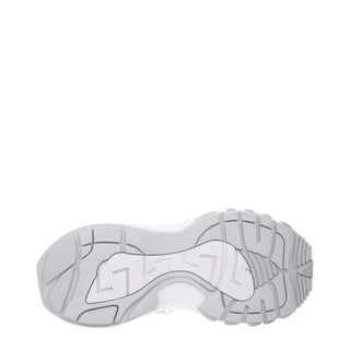 Versace White Fabric Chunky Sneakers