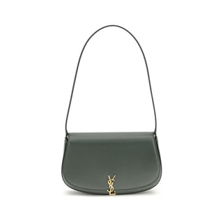 Saint Laurent Green Calf Leather Bos Taurus Shoulder Bag