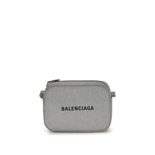 Balenciaga Gray Calf Leather Bos Taurus Shoulder Bag