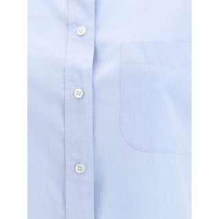 The Row Light Blue Cotton Shirt