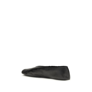 The Row Black Lamb Ovis Aries Aries Ballet Flats