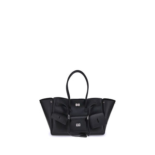 Balenciaga Black Calf Leather Bos Taurus Shoulder Bag