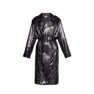 Saint Laurent Black Polyamide Coat