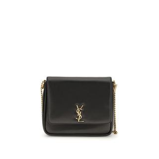 Saint Laurent Black Calf Leather Bos Taurus Shoulder Bag