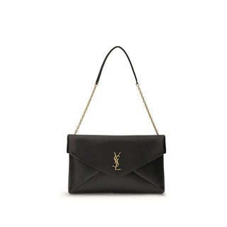 Saint Laurent Black Lamb Ovis Aries Aries Shoulder Bag
