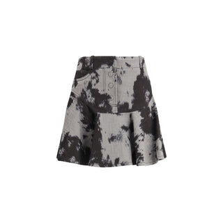 Fendi Black Cotton Mini Skirt