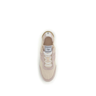 Chloé Beige Nylon Athletic Sneakers
