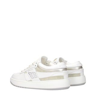 Givenchy White Leather Low Top Sneakers