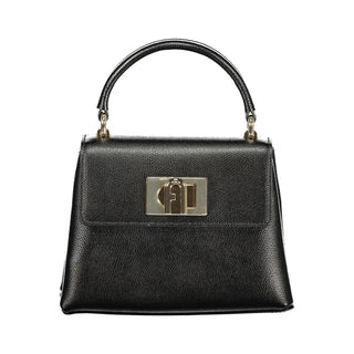 Furla Nero Leather Women Handbag